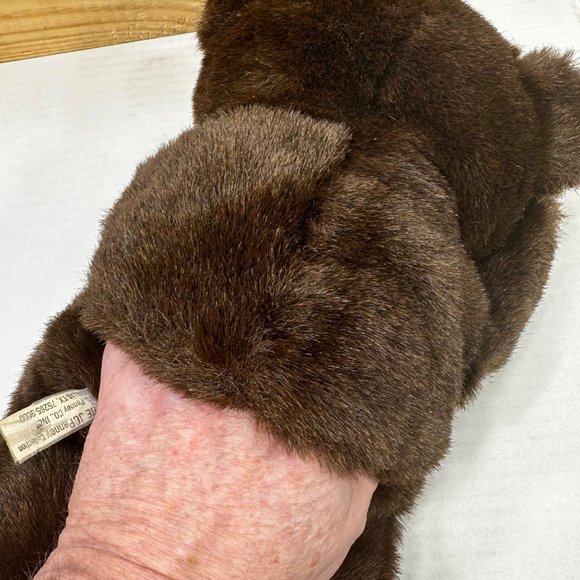 JC Penney Plush Teddy Bear Puppet With Bowtie Preowned One Foot Toe Separator Lo - Picture 5 of 11